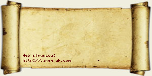 Danica Alavanja vizit kartica